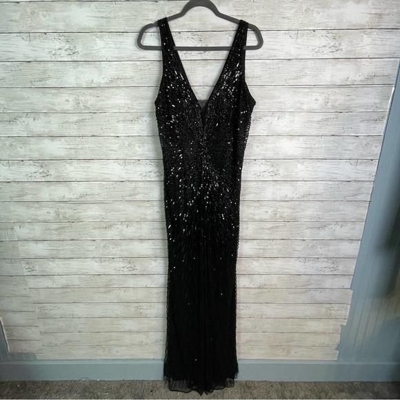 Mac Duggal Black Sequin Gown - Picture 4 of 15